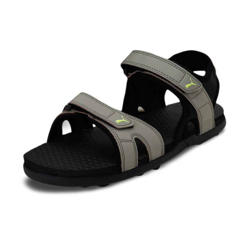 

Men's PUMA Ultimate Comfort Sandals, Black/yellow