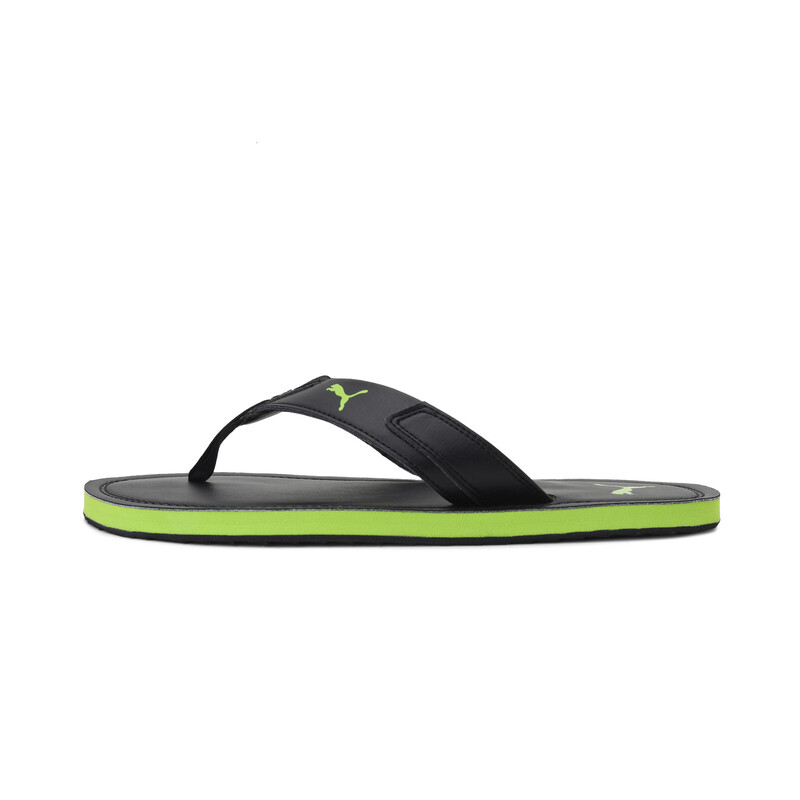 

PUMA Stamp Slippers Sandals, Black/yellow