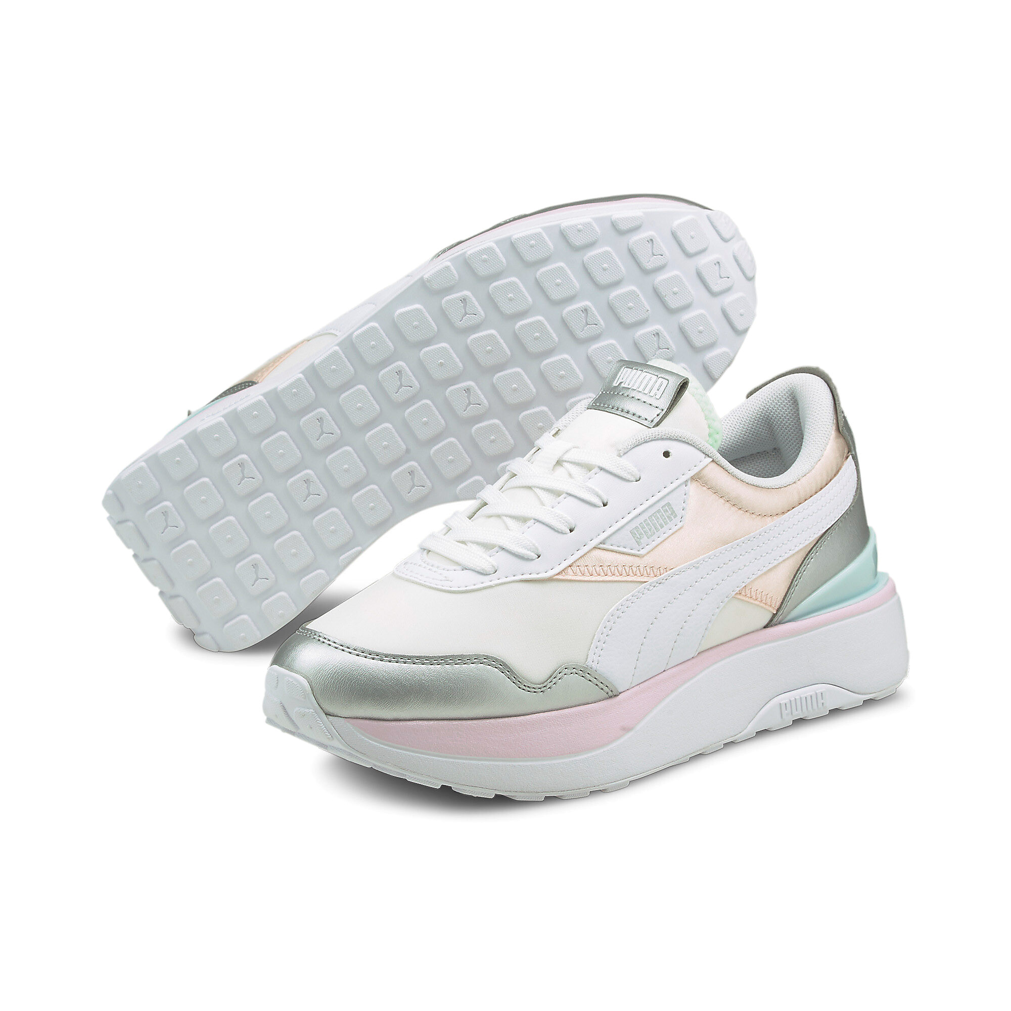 【プーマ公式通販】 プーマ クルーズ ライダー クロム ウィメンズ スニーカー ウィメンズ Pink Dogwood-Puma Silver ｜PUMA.com