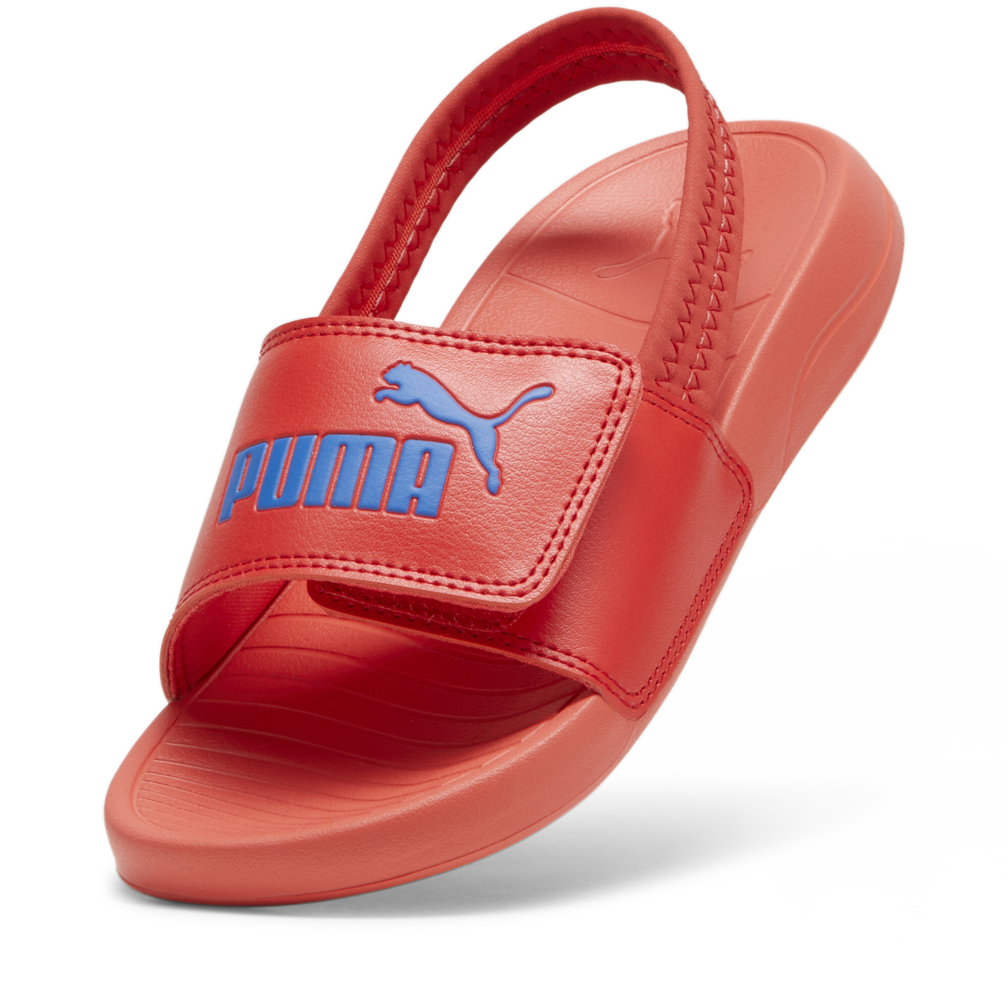 Kids' PUMA Popcat 20 Backstrap Sandals In Red, Size EU 33