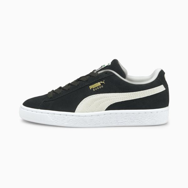 Suede Classic XXI Youth Trainers, Puma Black-Puma White, large-ZAF