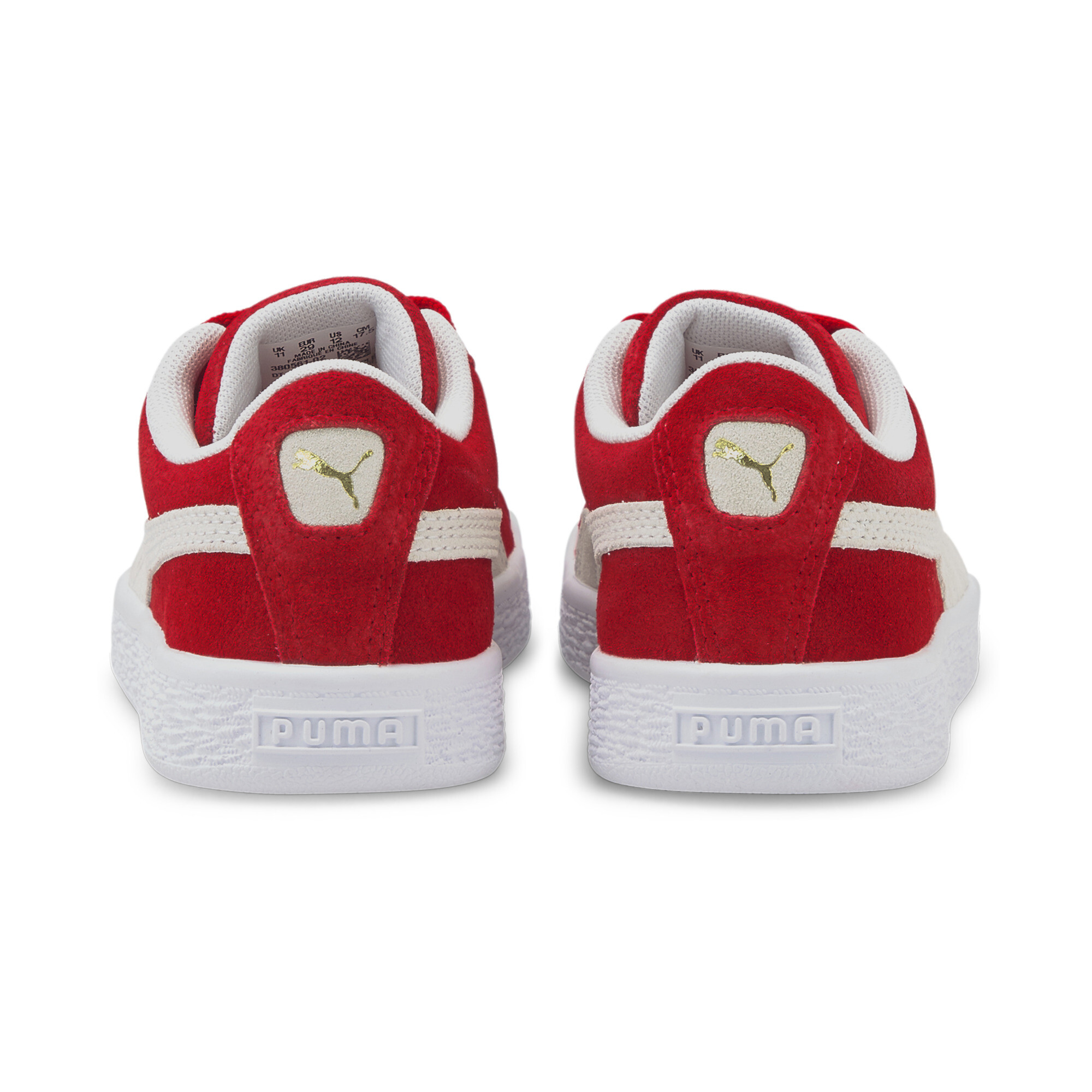 Puma Suede Classic XXI Kids' Trainers, Red, Size 35, Shoes