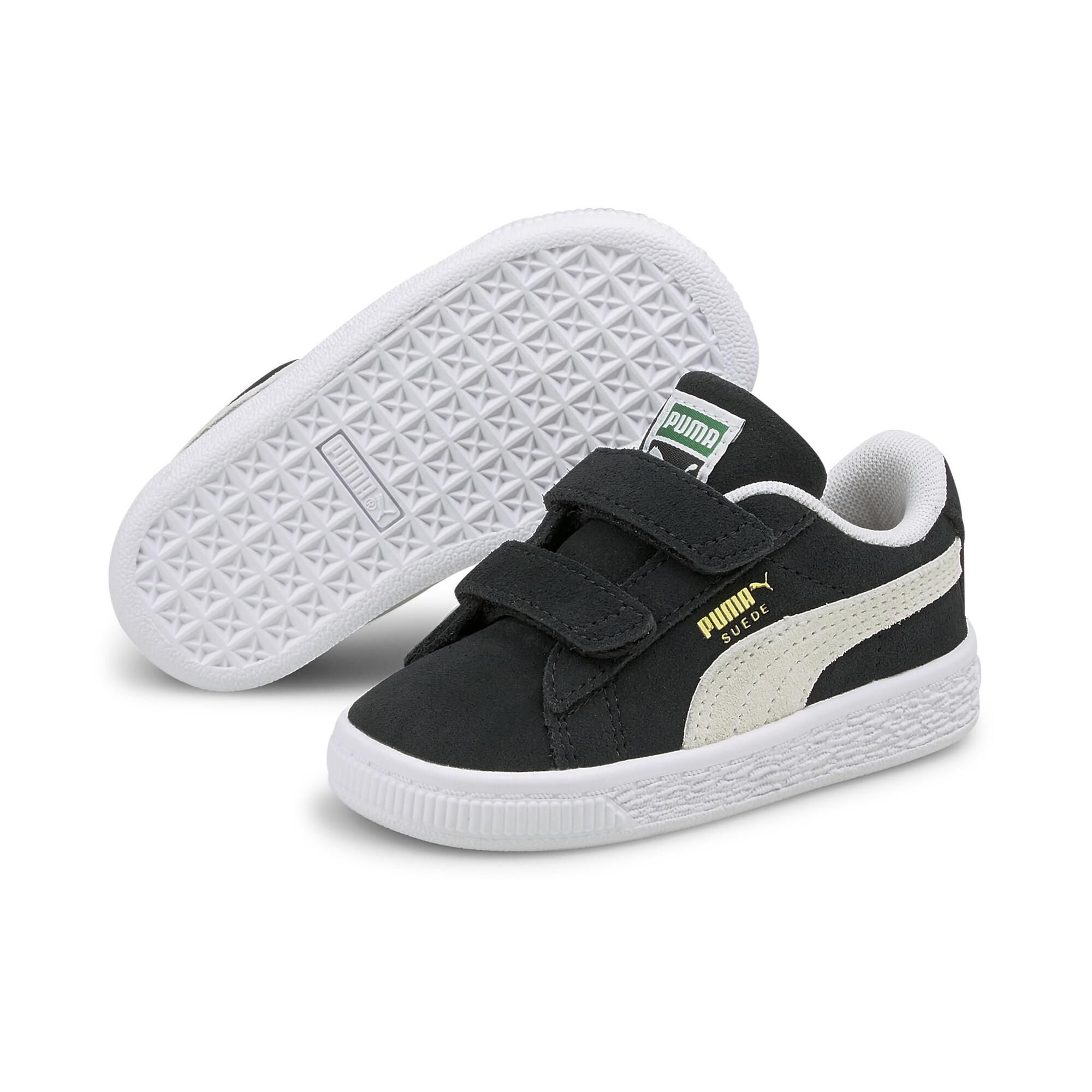 PUMA Suede Classic XXI Babies' Trainers Shoes In Black, Size EU 25