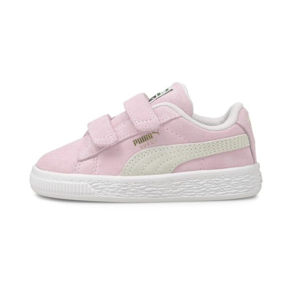 Puma Babies' Suede Classic Xxi Ac Toddler Shoes In Pink Lady- White