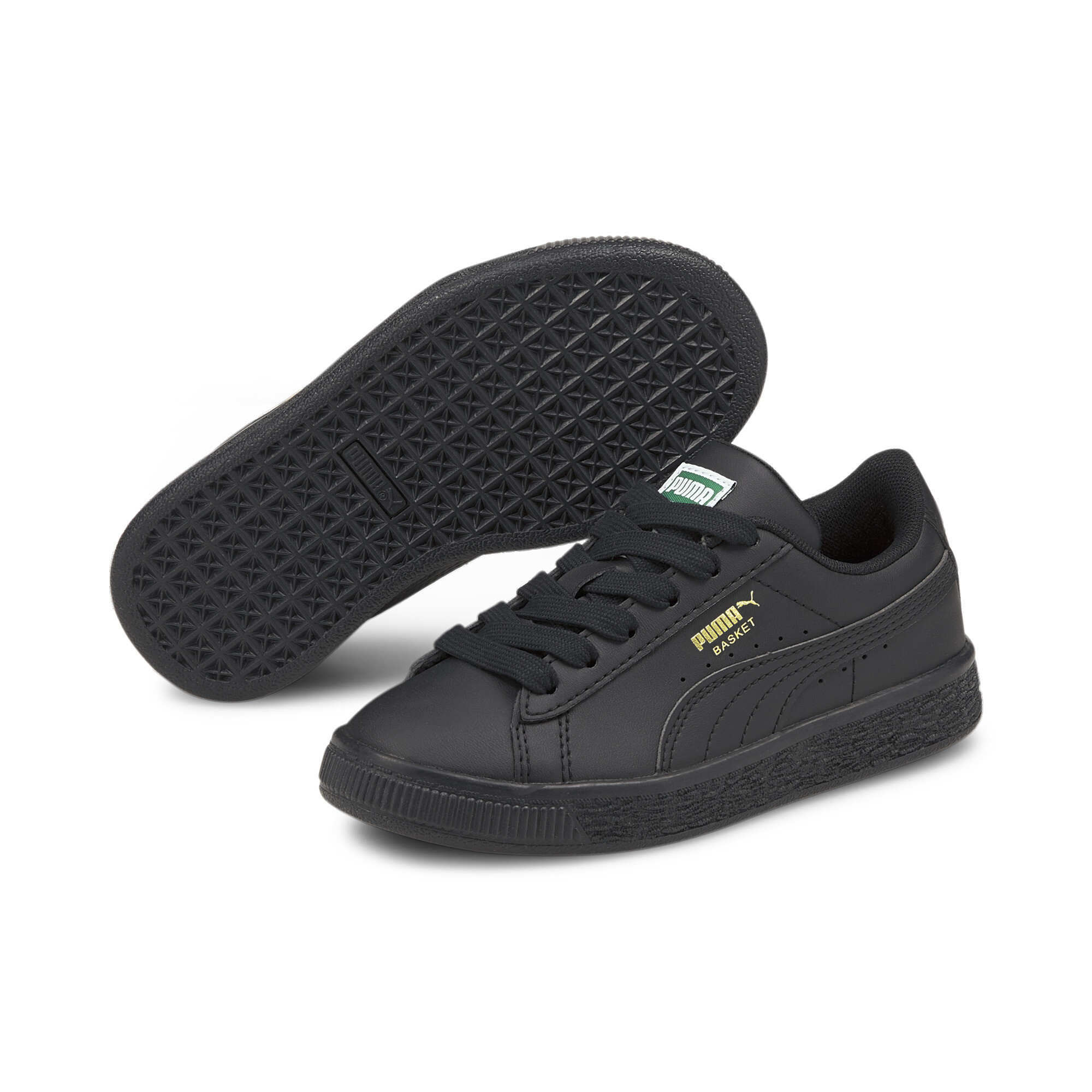 Puma Basket Classic XXI Trainers Kids, Black, Size 28, Shoes