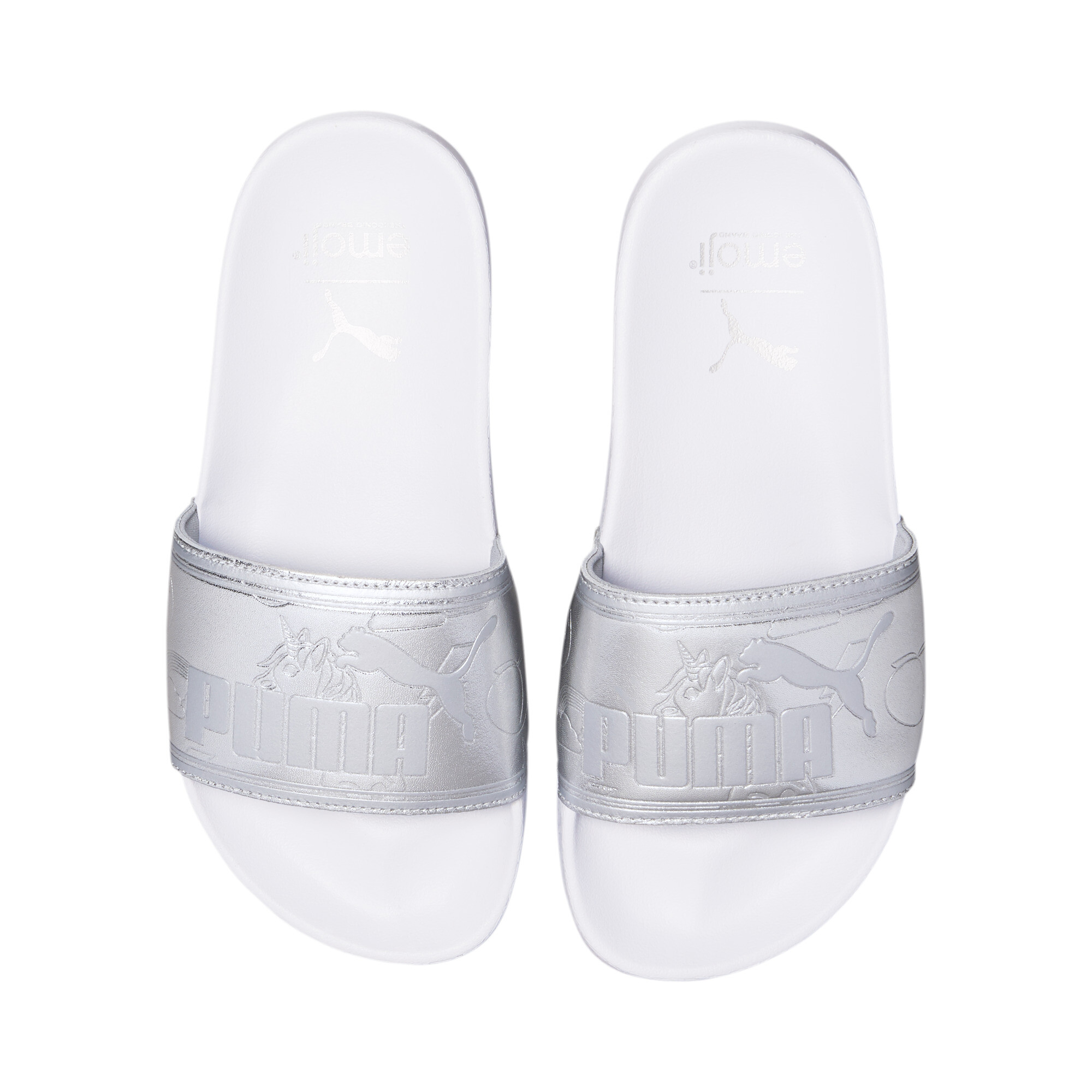 bebe silver slides