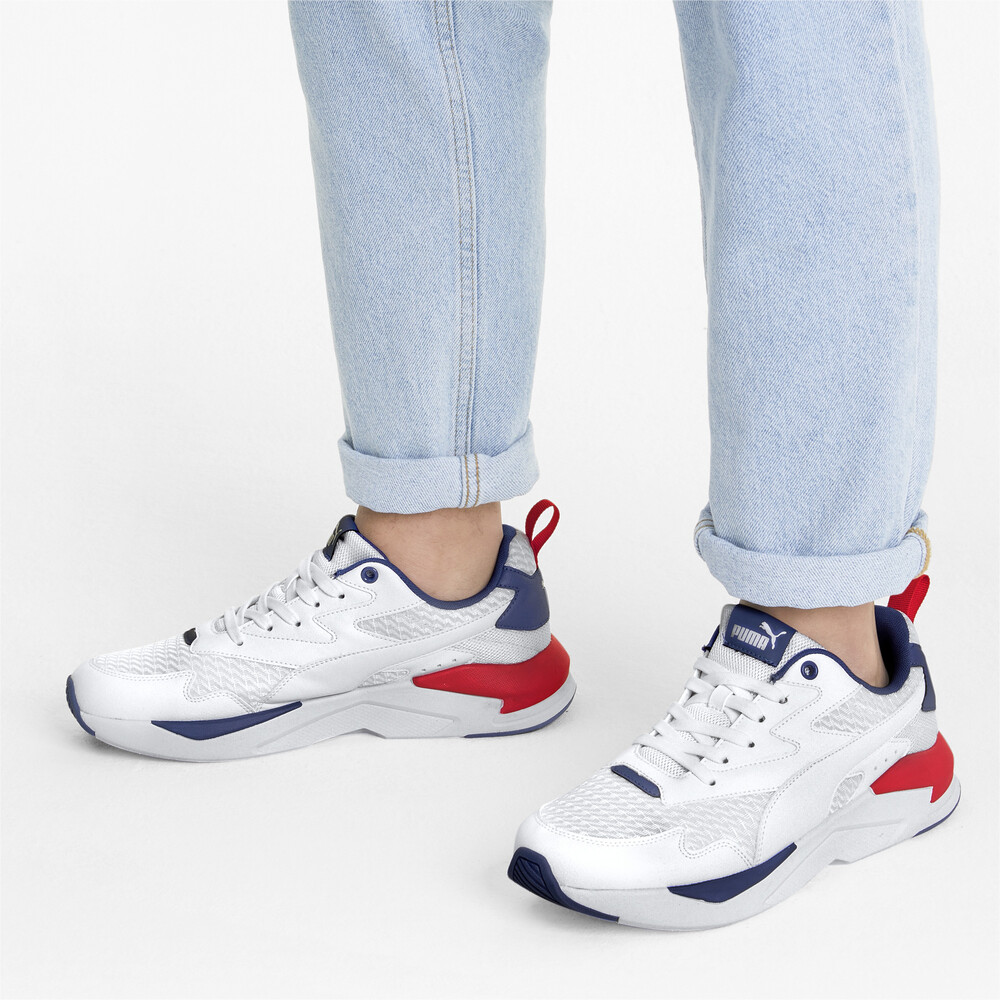 

PUMA - Кроссовки X-Ray Lite Summer Trainers – White-White-Elektro Blue-Red –, Белый