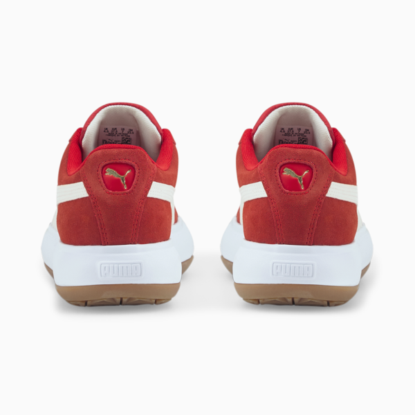 Suede Mayu Women's Trainers, High Risk Red-Puma White-Gum, large-ZAF