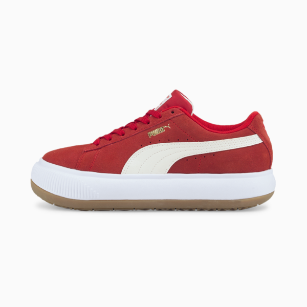 Suede Mayu Women's Trainers, High Risk Red-Puma White-Gum, large-ZAF