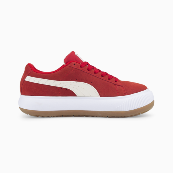 Suede Mayu Women's Trainers, High Risk Red-Puma White-Gum, large-ZAF