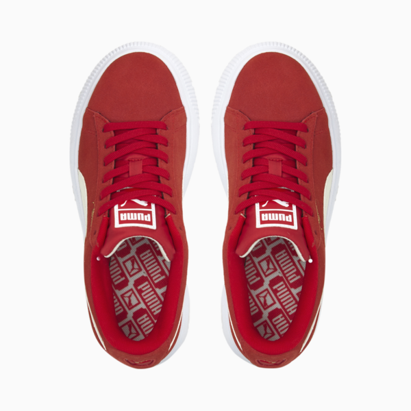 Suede Mayu Women's Trainers, High Risk Red-Puma White-Gum, large-ZAF
