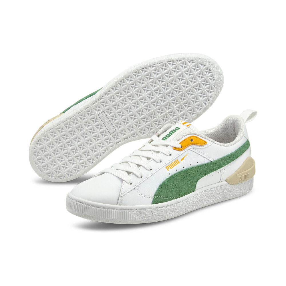 puma suede bloc white