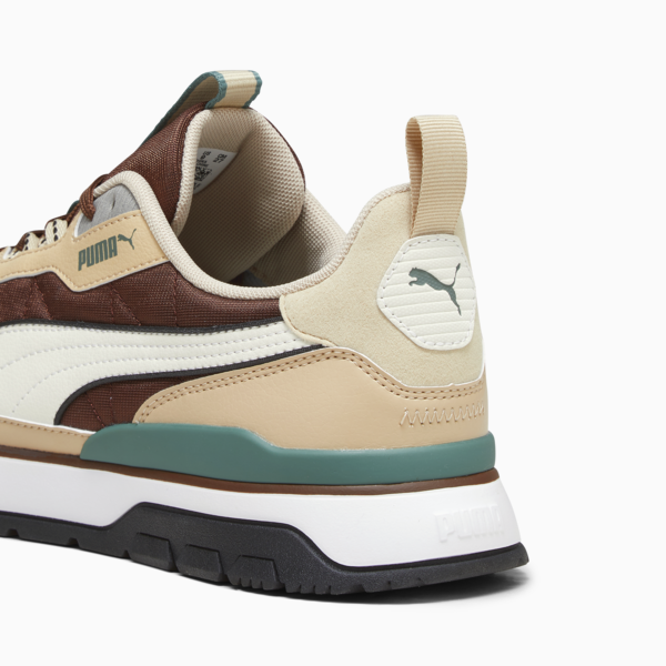 R78 Trek Trainers, Granola-PUMA White-Chestnut Brown, large-ZAF
