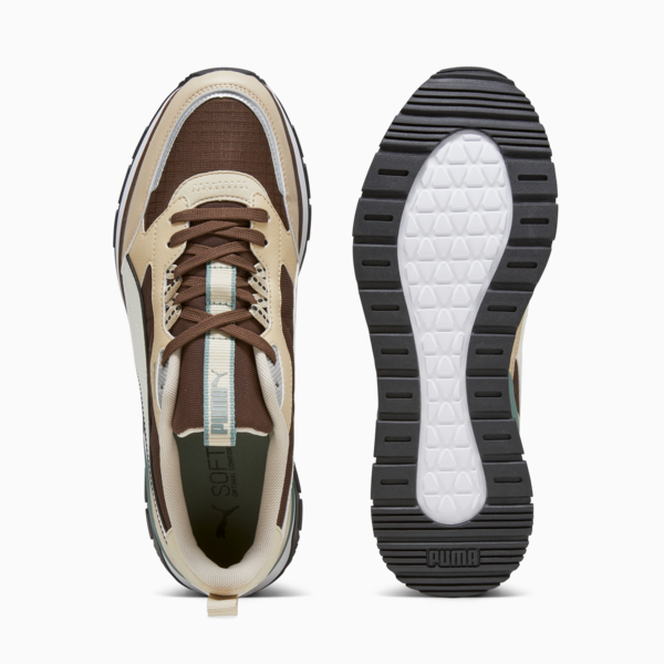 R78 Trek Trainers, Granola-PUMA White-Chestnut Brown, large-ZAF