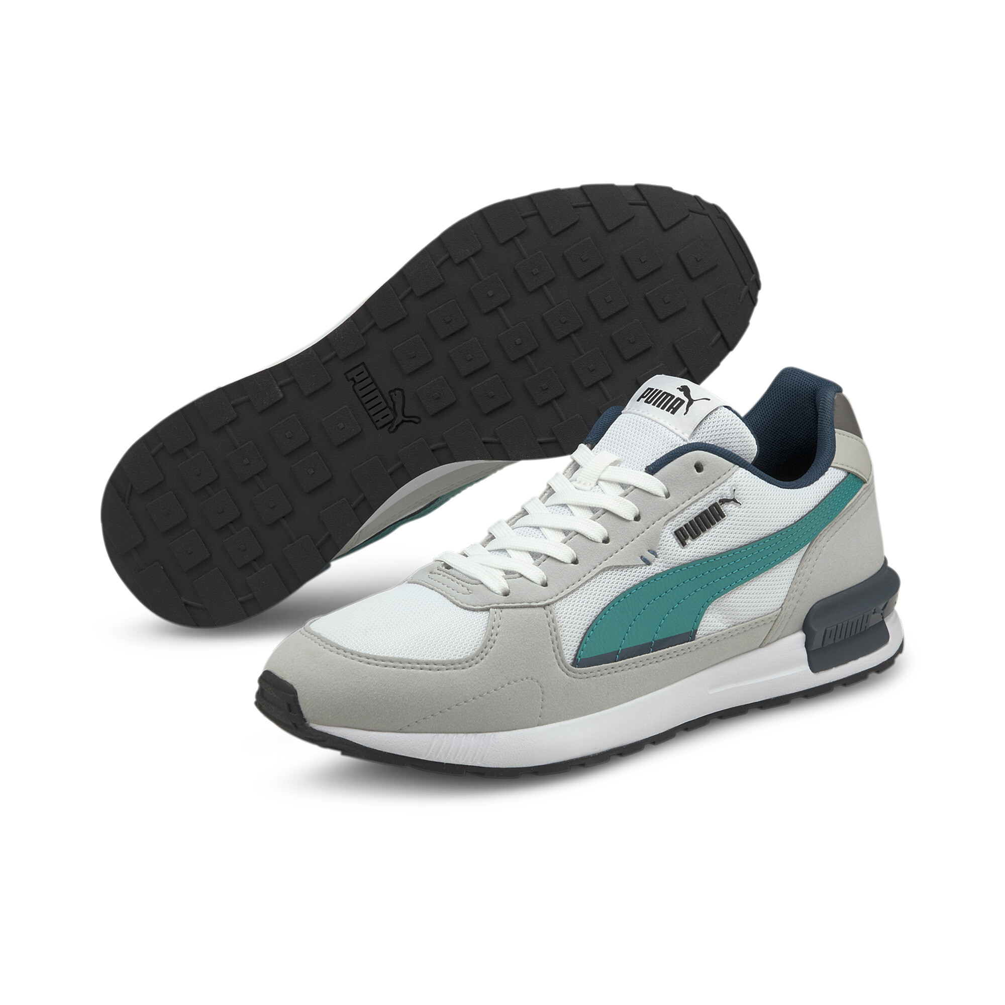 【プーマ公式通販】 プーマ グラビトン スニーカー メンズ Puma White-Parasailing-Gray Violet-Steel Gray-Puma Black ｜PUMA.com