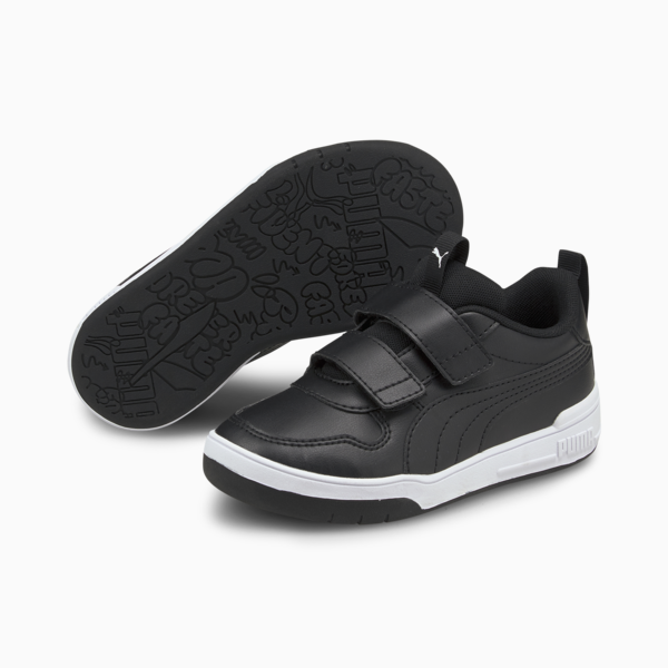 Multiflex SL V Kids' Trainers, Puma Black-Puma White, large-ZAF