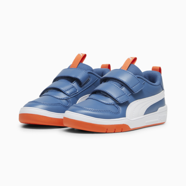 Multiflex SL V Kids' Trainers, Blue Horizon-PUMA White, large-ZAF