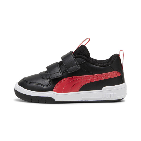 Multiflex SL V Kids' Trainers, PUMA Black-Tart Cherry, swatch-ZAF