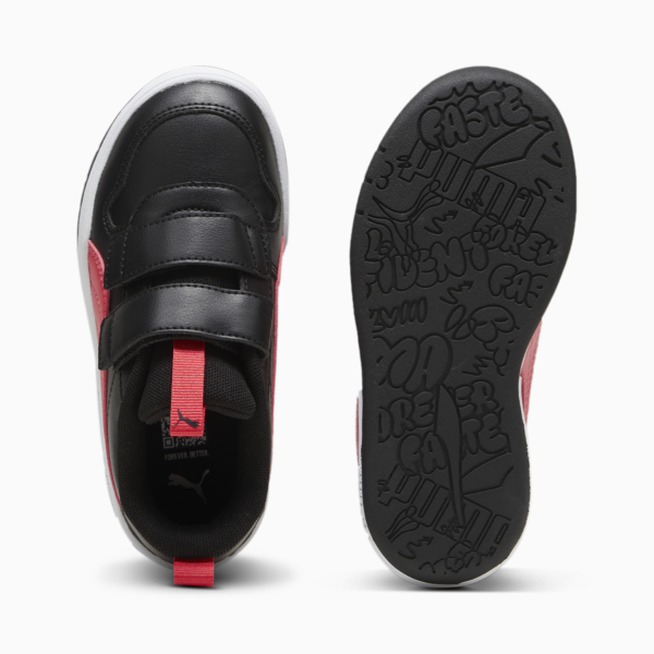 Multiflex SL V Kids' Trainers, PUMA Black-Tart Cherry, large-ZAF