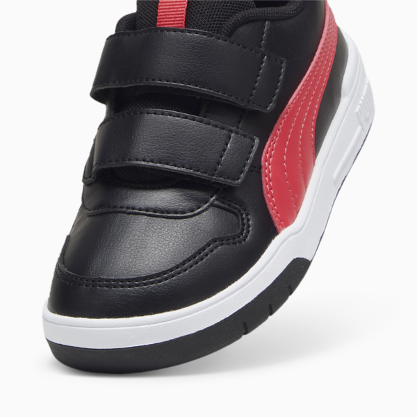 Multiflex SL V Kids' Trainers, PUMA Black-Tart Cherry, large-ZAF
