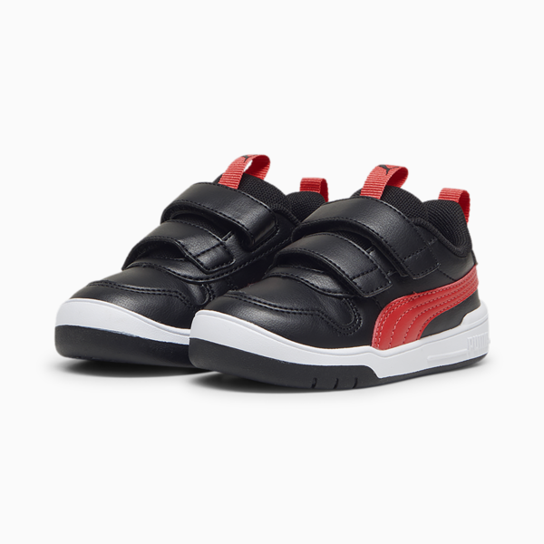 Multiflex SL V Babies' Trainers, PUMA Black-Tart Cherry, large-ZAF