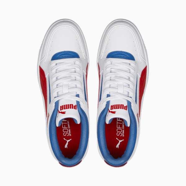 Rebound Joy Low Trainers, Puma White-Burnt Red-Lake Blue, large-MEX