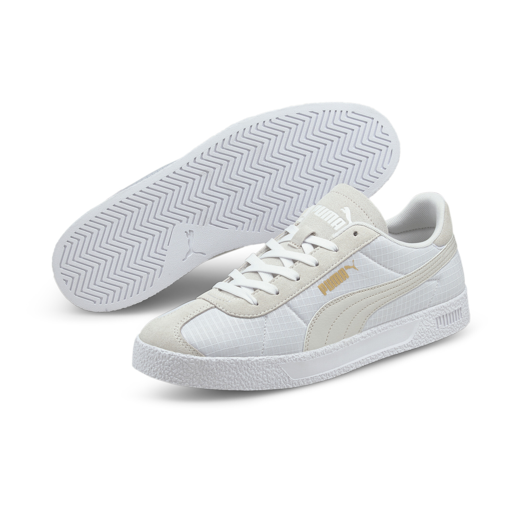 【プーマ公式通販】 プーマ クラブ NL スニーカー ユニセックス ユニセックス Puma White-Ivory Glow-Puma Team Gold ｜PUMA.com