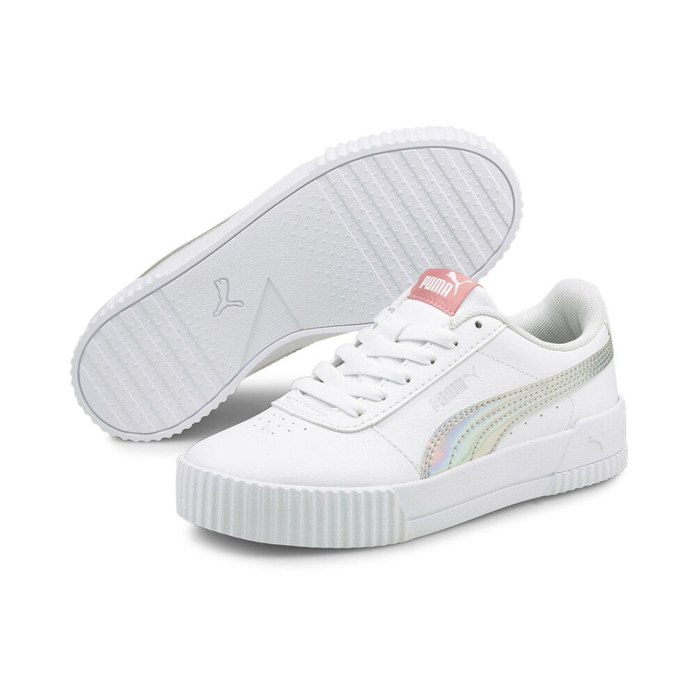 Carina Rainbow Youth Sneakers | White - PUMA