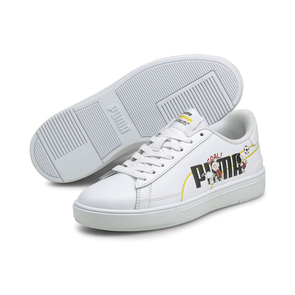 фото Детские кеды puma x peanuts serve pro youth trainers