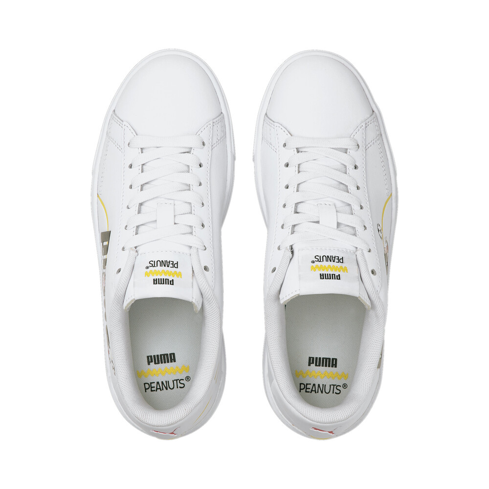 фото Детские кеды puma x peanuts serve pro youth trainers