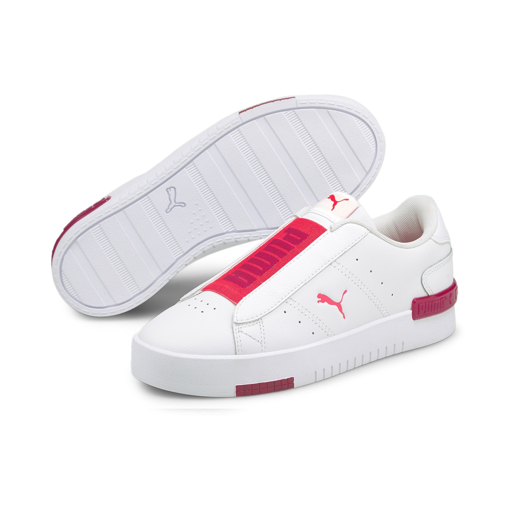 【プーマ公式通販】 プーマ ジェイダ AC スニーカー ウィメンズ ウィメンズ Puma White-Sunblaze-Persian Red ｜PUMA.com