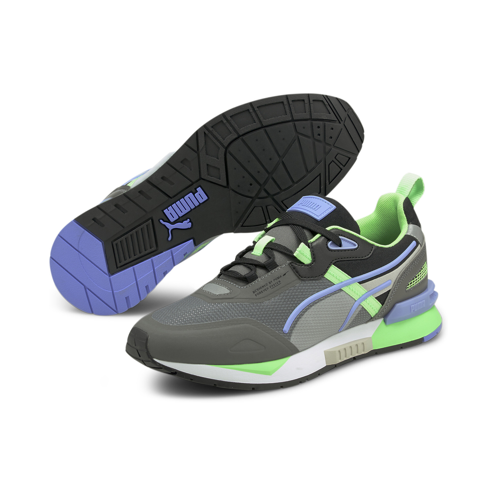 【プーマ公式通販】 プーマ ミラージュ テック ユニセックス スニーカー ウィメンズ CASTLEROCK-Elektro Green ｜PUMA.com