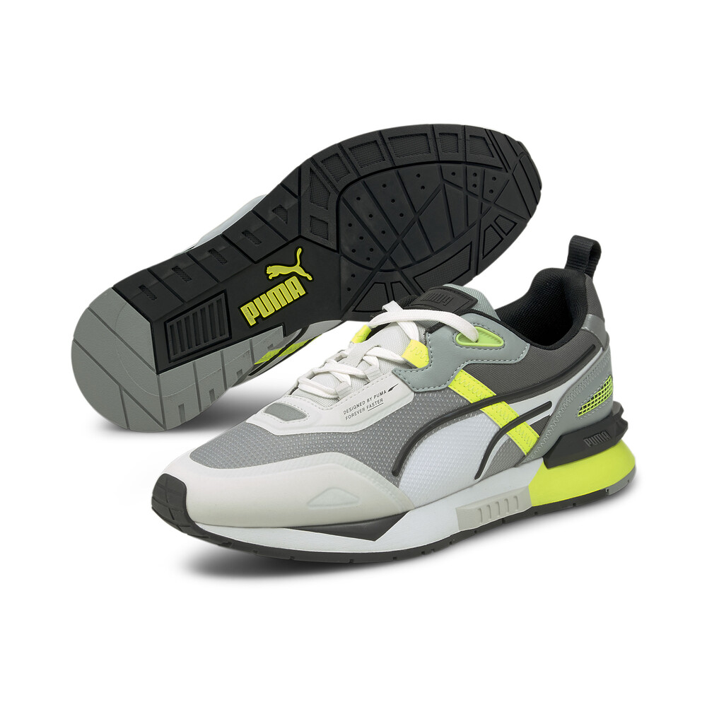 

PUMA - Кроссовки Mirage Tech Trainers – Nimbus Cloud-Quarry-Yellow Alert –, Серый