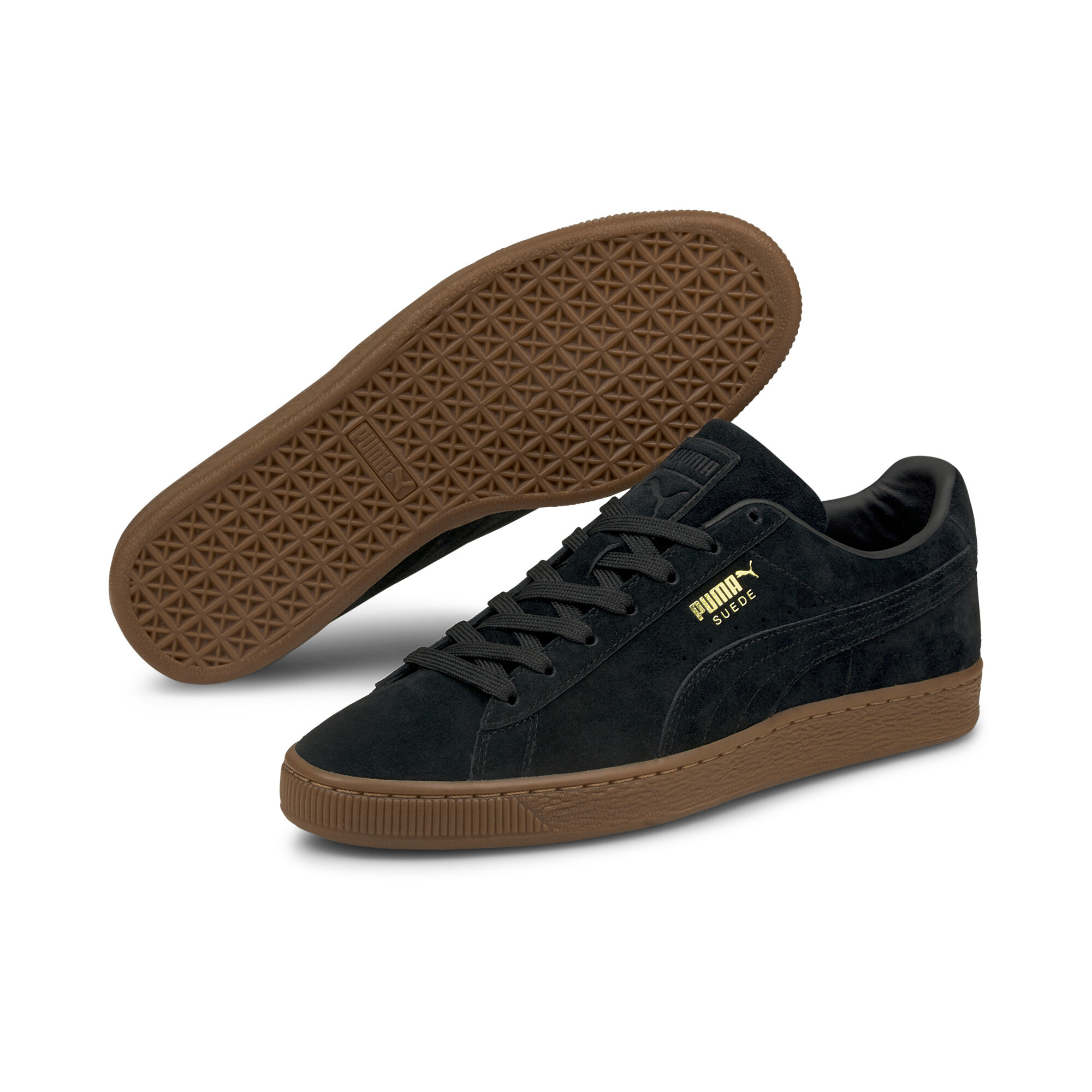  プーマ スウェード ガム スニーカー ユニセックス ユニセックス Puma Black-Gum ｜PUMA.com