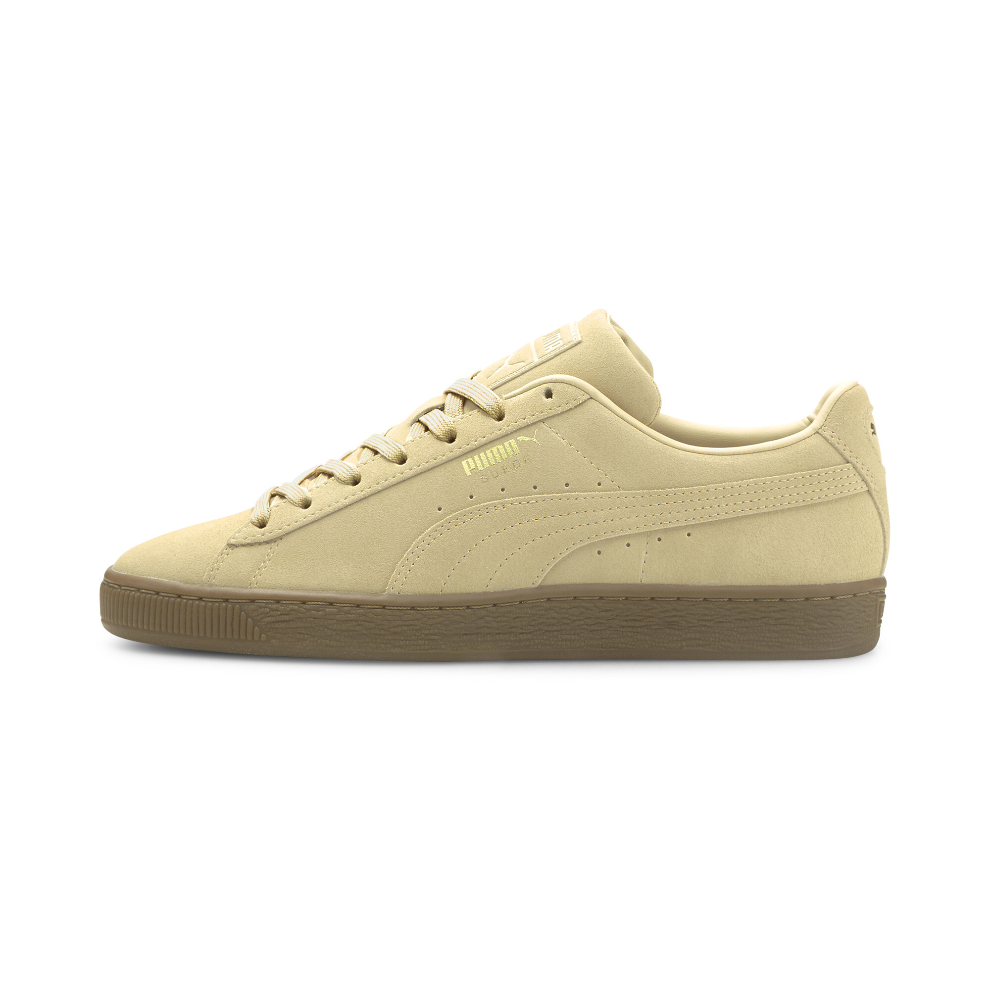 Puma Suede Gum Trainers, Beige, Size 44.5, Shoes