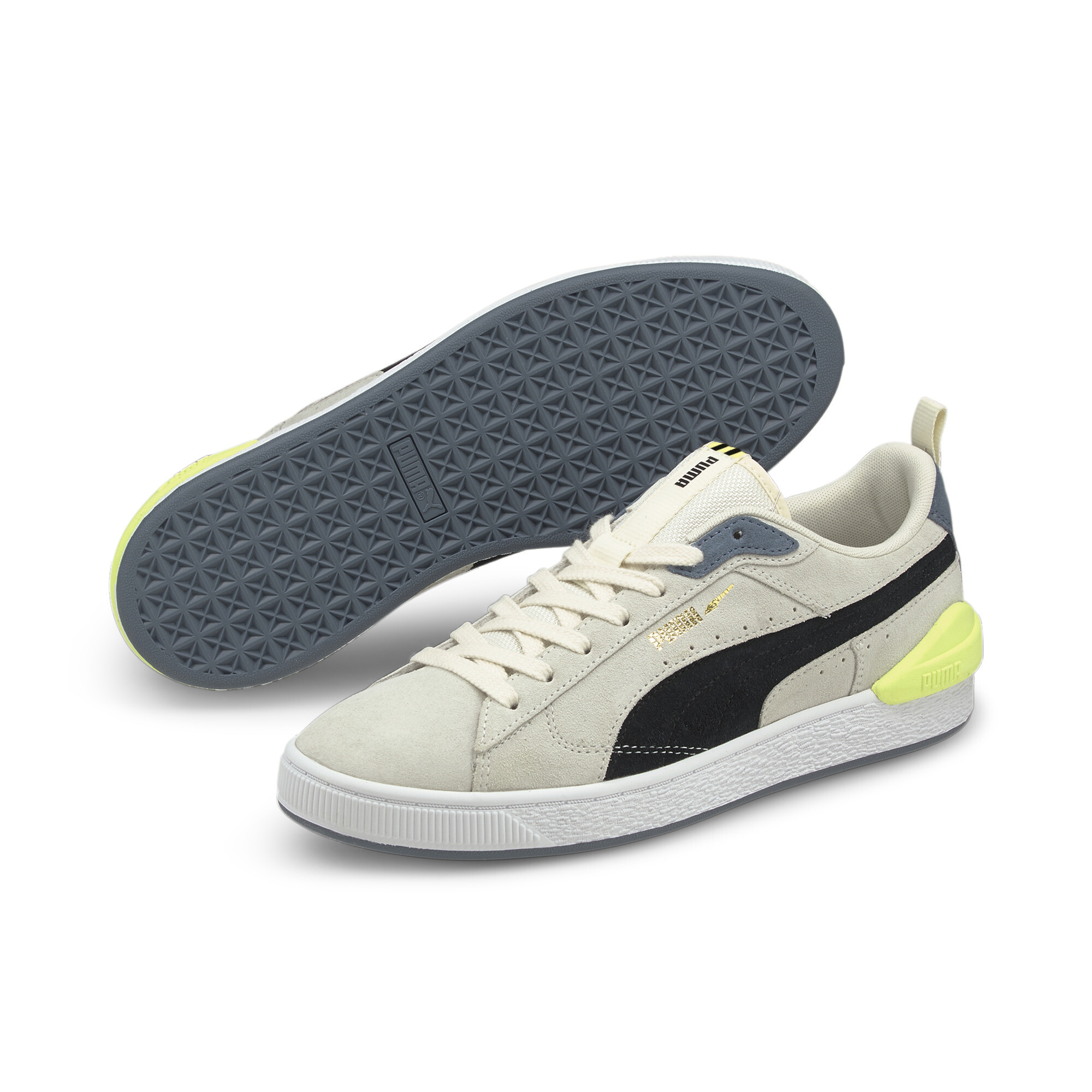 【プーマ公式通販】 プーマ スウェード ブロック スニーカー ユニセックス ユニセックス Ivory Glow-Puma Black ｜PUMA.com