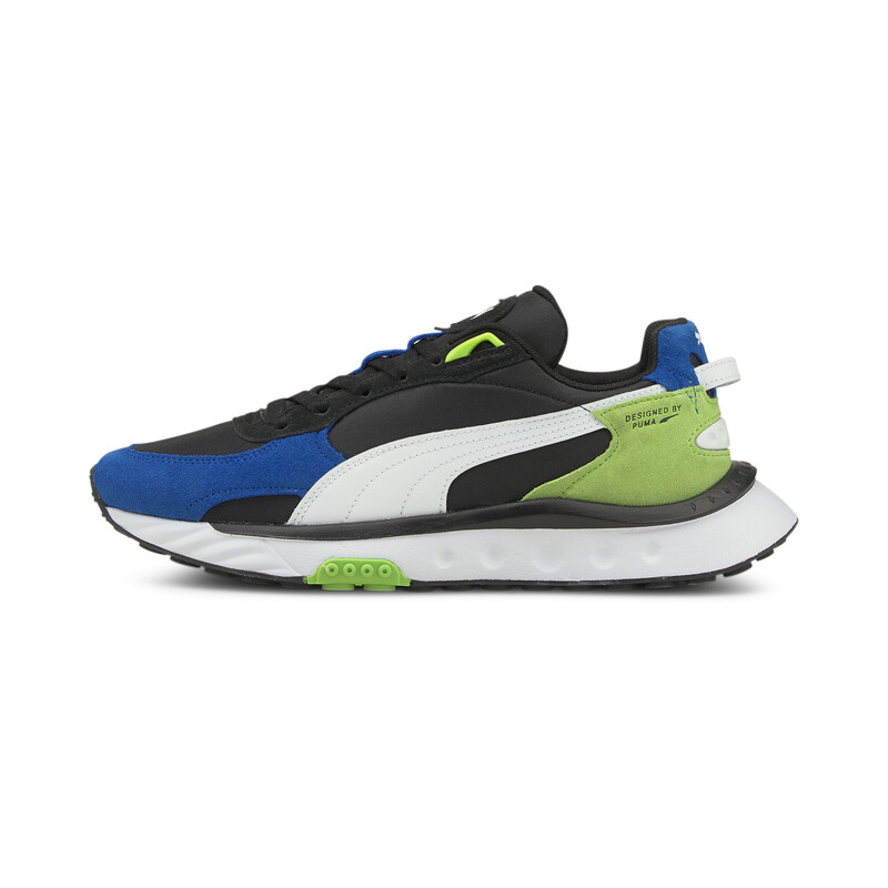 

PUMA Wild Rider Rollin' Unisex Sneakers, Black/blue