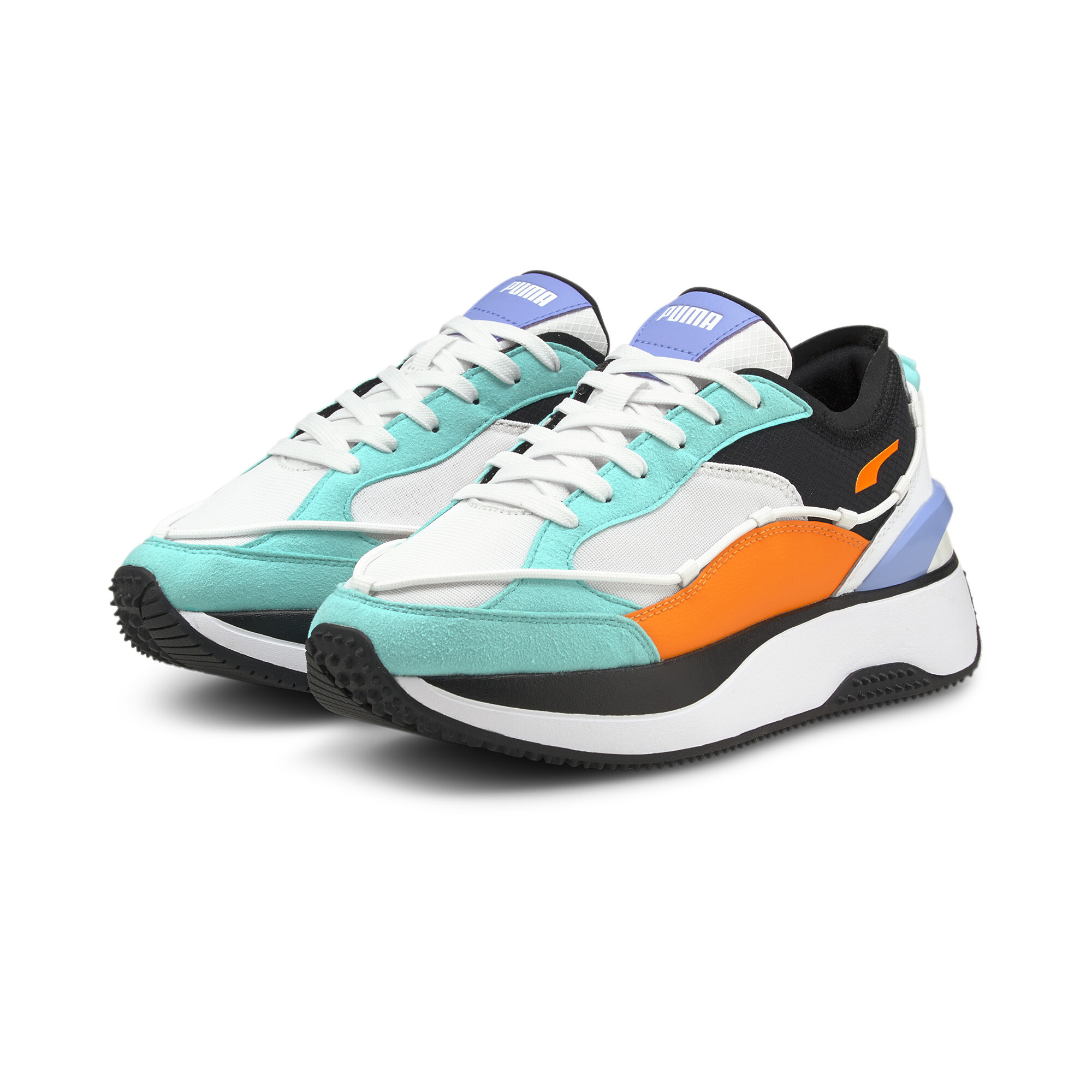 【プーマ公式通販】 プーマ クルーズライダー レース ウィメンズ スニーカー ウィメンズ Puma White-Elektro Aqua ｜PUMA.com