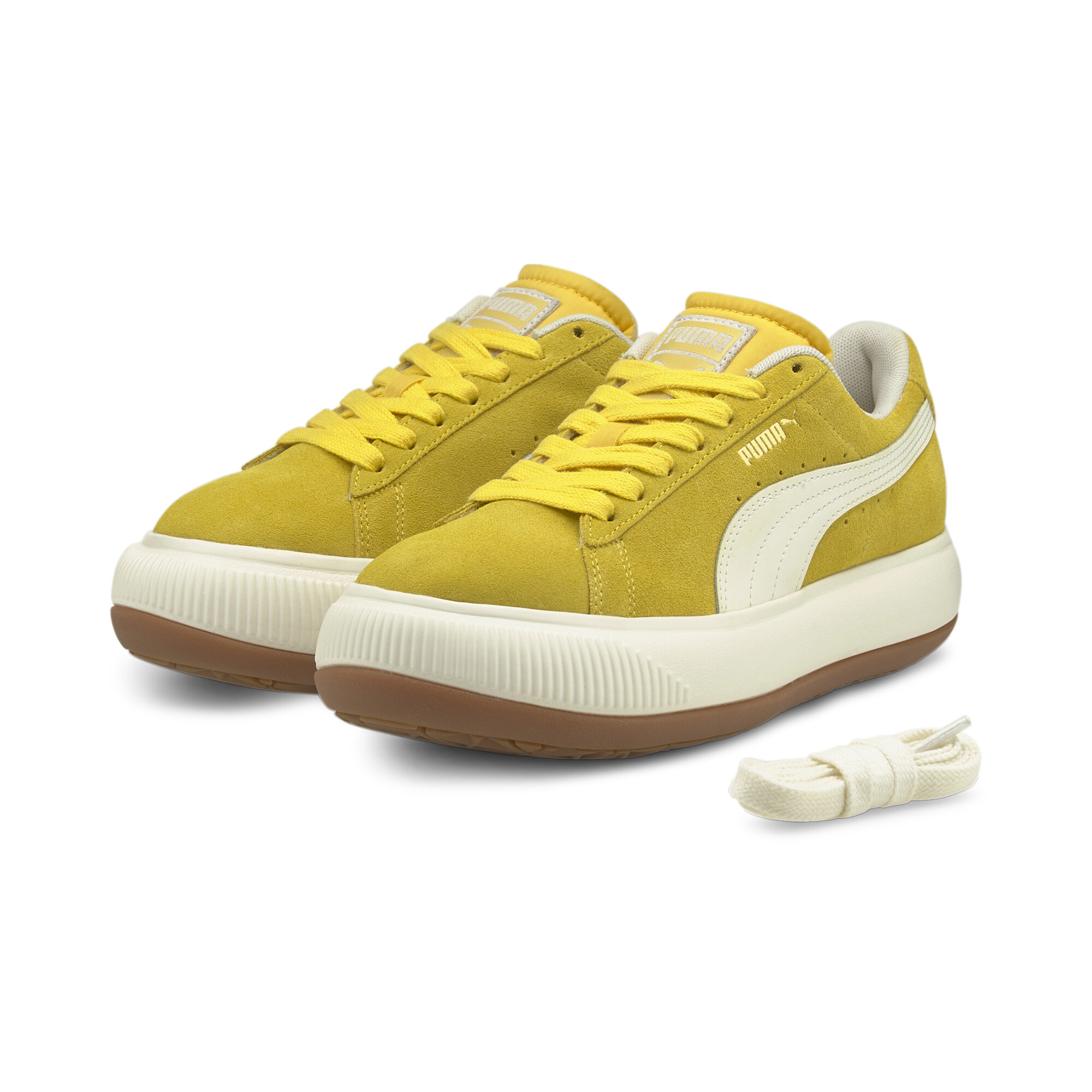 【プーマ公式通販】 プーマ スウェード マユ アップ ウィメンズ スニーカー ウィメンズ Super Lemon-Marshmallow-Gum 3 ｜PUMA.com