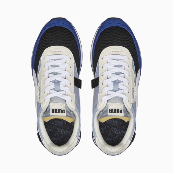 Future Rider Splash Youth Trainers, Blue Wash-Puma Black-Puma White, large-ZAF