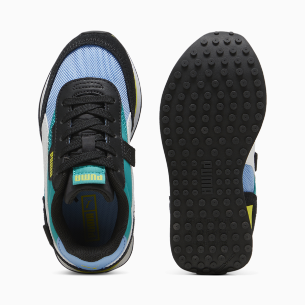 Zapatillas infantiles Future Rider Splash, Team Light Blue-Sparkling Green, large-ARG