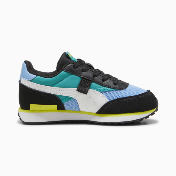 Zapatillas infantiles Future Rider Splash, Team Light Blue-Sparkling Green, large-ARG