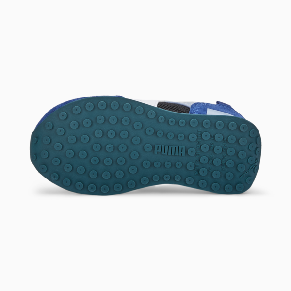 Future Rider Splash AC Babies' Trainers, Blue Wash-Puma Black-Puma White, large-ZAF