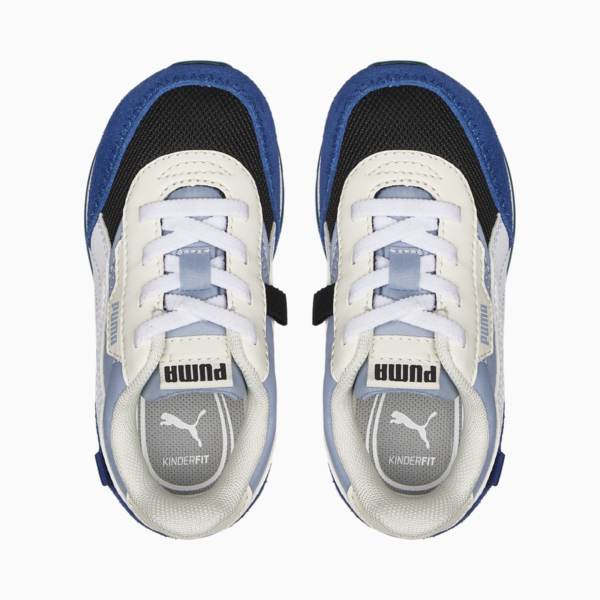 Future Rider Splash AC Babies' Trainers, Blue Wash-Puma Black-Puma White, large-ZAF