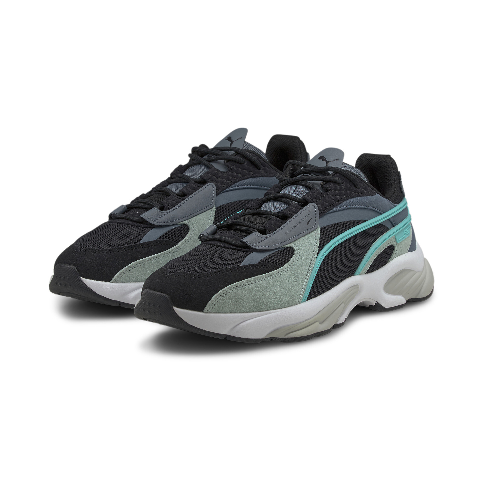 【プーマ公式通販】 プーマ RS-CONNECT スプラッシュ スニーカー メンズ Puma Black-Eggshell Blue ｜PUMA.com