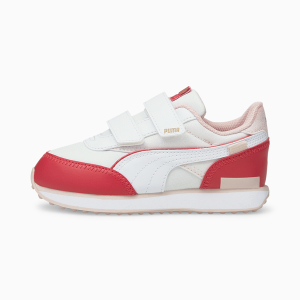 Future Rider Ballerina V Kids' Trainers, Lotus-Puma White, large-ZAF