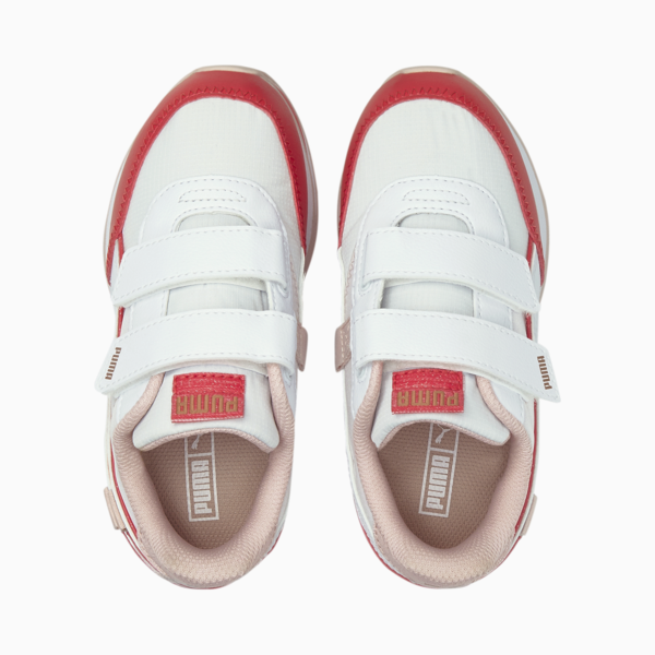 Future Rider Ballerina V Kids' Trainers, Lotus-Puma White, large-ZAF