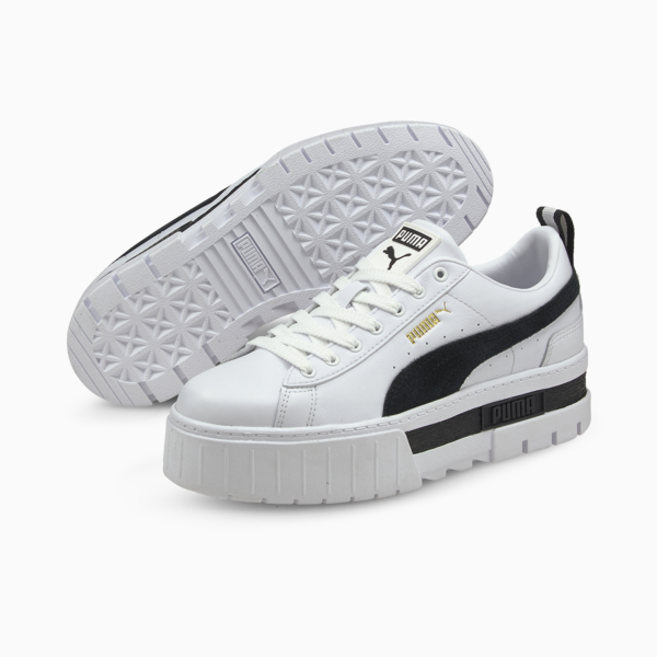 Mayze Women's Sneakers, Puma White-Puma Black, large-MEX