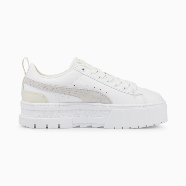 Mayze Sneakers Women, Puma White-Nimbus Cloud-Puma Team Gold, large-ZAF