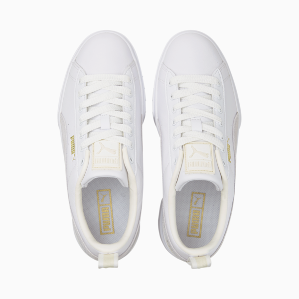 Mayze Sneakers Women, Puma White-Nimbus Cloud-Puma Team Gold, large-ZAF